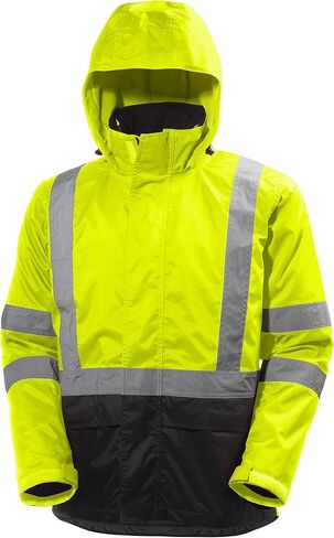 Helly-Hansen Workwear Alta Waterproof High Visibility Shell Jackets for Men with Detachable Hood and Napoleon Pocket; Class 3 in Saudi Arabia