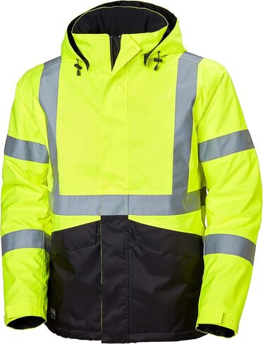 Helly-Hansen Workwear Alta Waterproof High Visibility Shell Jackets for Men with Detachable Hood and Napoleon Pocket; Class 3 in Saudi Arabia