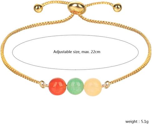 xuzhiyuan Healing Chakra Crystal Tiger Eye Bead Bracelet with Wish Card for Women girl teen Adjustable Spiritual Anxiety Relief Reiki Stone Braide String Bracelet Yoga Meditation Jewelry Gift in Kuwait
