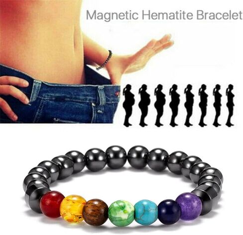 8 مم الهيماتيت سوار 7 شقرا العلاج بلورات الشفاء أساور اليوغا مطرز سوار التأمل الاسترخاء الإسورة للنساء الرجال الإغاثة المجوهرات in Kuwait