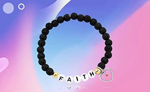 Personalized Initial Name Letter Bead Bracelets for Women Men, Custom DIY Name Bracelets for Girls Boys Y1504 in Saudi Arabia