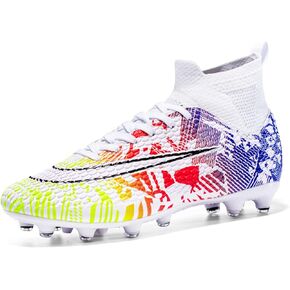 Soccer Cleats Mens Womens Indoor Soccer Shoes Wide Baseball Turf Shoes Youth Rugby Shoes Adult Artificial Ground AG FG TF Football Boots
