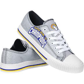 FOCO Women's NFL Team Logo Low Top Canvas Sneakers