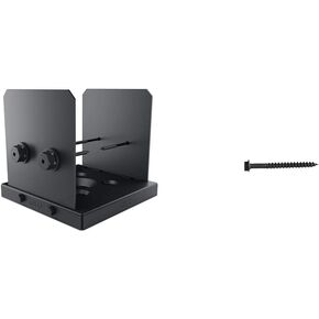 Ozco Building Products 52109 Ironwood Lite 8x8 Post Base, (1 per Pack), Black