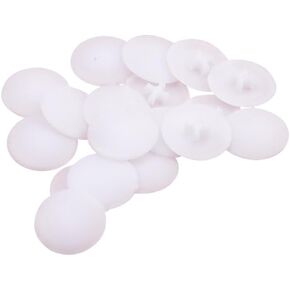 100 Pcs Plastic Lock Fastener Caps Furniture Cam Cap Lock Nuts Cap Decorative Screw Caps Covers Cabinet Screw Hole Plugs Covers White