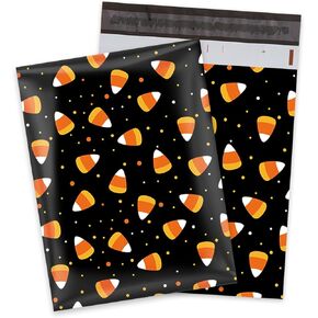 100Pcs Halloween Poly Mailers 10 x 13 Inch Pink Ghost Pumpkin Packaging Bags Waterproof Self Seal Mailing Envelope Bags for Holiday Small Business Packing Moving