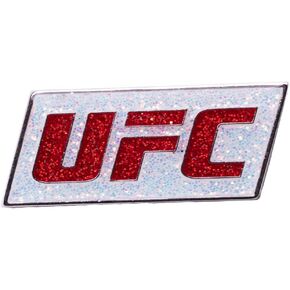 UFC Lapel Pin Primary Logo Glitter White, Small