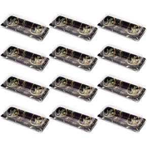 DOITOOL 20pcs Sushi Trays with Lids Disposable Sushi Packing Box Fruit Cake Carry Out Container Take Out Boxes Food Container