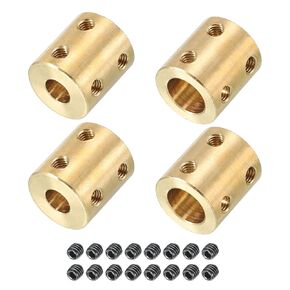 PATIKIL Shaft Coupler Connector L22 x D20 8mm to 12mm Bore Rigid Coupling Motor Shaft Joint Connector with Screw for 3D Printers 4Pack