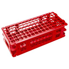 Caplugs Evergreen 240-3200-B8SI Test Tube Rack. for 13 mm Tubes, 96 Places, Polypropylene, Blue