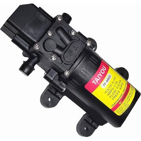 12V DC Diaphragm Fresh Water Spray Pump, 1.2 GPM (4.5 L/Min) 85 PSI, Self Priming Sprayer Pump with Pressure Switch for Caravan RV Marine Boat Lawn Car washing