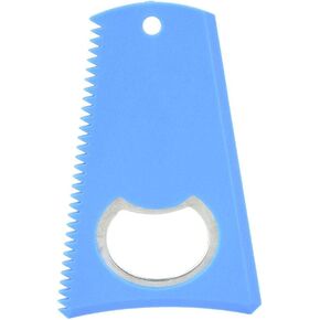 Alomejor Portable Surfboard Wax Scrape Remover Comb Board Wax Cleaning Tool Bottle Opener Optional Color Black Yellow Blue