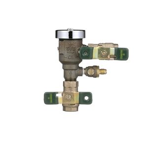 Watts LF008PCQT Series 1/2" Lead-Free Bronze Spill-Resistant Anti-Siphon Vacuum Breaker Backflow Preventer, Quarter Turn Shutoff, NPT Female Inlet x NPT Female Outlet, Polymer Coating