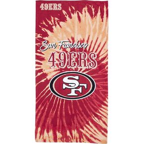 Northwest NFL San Francisco 49ers Unisex-Adult Beach Towel, 30" x 60", Psychedelic