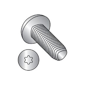 Small Parts 1108RTP188 18-8 Stainless Steel Thread Rolling Screw for Metal, Passivated Finish, Pan Head, Star Drive, #10-32 Thread Size, 1/2" Length (Pack of 25)