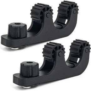 Kayak Paddle Holder, Save Kayak Track Space, Kayak Track Mount Accessories for Kayak Fishing, Canoe, 2 Pack, Black