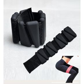 Adjustable Set of 2(1Lbs Each) Wearable Wrist & Ankle Weights -Silicone Workout bracelet Weights for Women and Men suitable for Gym, Yoga, Dance, Jogging, Pilates &, Pool Exercises