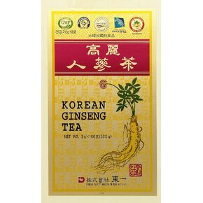 Korean Ginseng Tea in Wood Case 0.10oz(3g) x 100 Packets