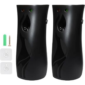 2 Pcs Automatic Air Freshener Spray Dispenser,Free Standing or Wall Mounted,Automatic Fragrance Dispenser for Standing Aerosol Sprayer for Hotel Office Living Room Bathroom Commercial Place (White)