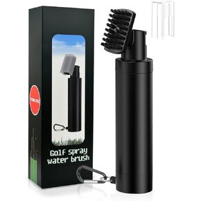 Golf Club Cleaner,Golf Club Brush with Squeeze Water Bottle,Golf Accessories with Retainer Clip,Golf Brush Holds 5 Ounces of Water,Golf Essentials as Gifts for Men/Women