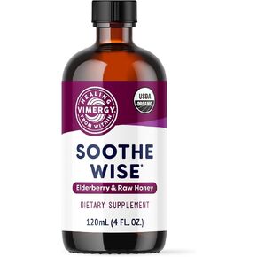 Vimergy Soothe Wise* – Fast-Absorbing Immune Support with Elderberry Syrup and Raw, Organic Honey – Coats and soothes Respiratory tissues – USDA Certified Organic, Vegan, Paleo-Friendly, Gluten-Free.
