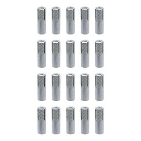 Sscon 20 Pcs 5/16 Inch Premium Zinc Plated Carbon Steel Concrete Knurled Drop in Anchors Secure Mounting for Home and Applications