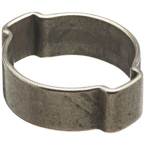 Oetiker 15100010 Stainless Steel Hose Clamp, Double Ear, Clamp ID Range 16.2 mm (Closed) - 20.0 mm (Open) (Pack of 10)