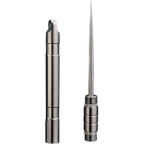 Titanium Alloy Toothpick EDC Toothpick Reusable Portable Metal Travel Toothpick in Gift Box (LA022), silvery