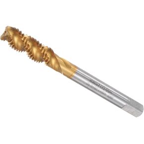 Spiral Flute Taps, M8 x 1.25 + 0.1 Thread Size, Cobalt High Speed Steel Metric Threading - (Applications: for Aluminum Stainless Steel Bronze Plastics)