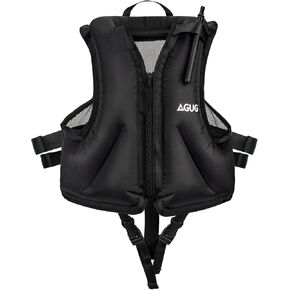 Inflatable Vest for Kids, AGUG Toddler Swim Vest with Adjutable Waist Straps Snorkeling Jackets Boys & Girls Child Swimming Pool Vest Buoyancy Swimsuit for Paddle Boating Beach Swimwear