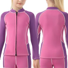 Kids Wetsuit Top Boys Wetsuit Jacket 2mm Keep Warm in Cold Water Wet Suit Top Toddler T4 3T Scuba Diving Snorkeling Swimming Paddle Boarding Kayaking
