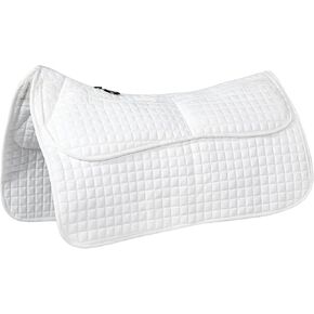 Harrison Howard Diamond Quilted Western Saddle Pad Adjustable Foam Inserts and 4 Pockets Horse Riding Pad with Added Cushioning and Comfort