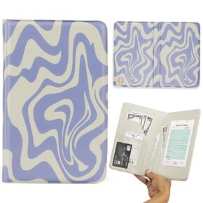 Restaurant Check Presenters - Blue Guest Check Card Holder - 5.1" x 7.9" (Blue, 2 Pack)