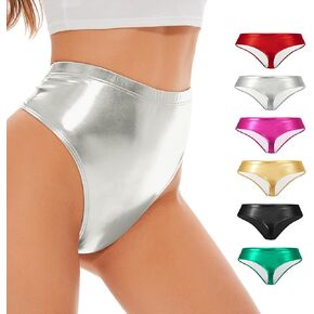 Metallic Rave Booty Shorts High Waisted Sequin Sparkly Shorts Rave Bottom Costume Outfits Disco Dance Shorts for Women