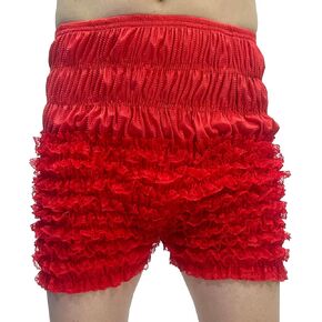 Women's Tiered Ruffled Lace Sissy Pettipants Booty Shorts Frilly Dance Bloomers