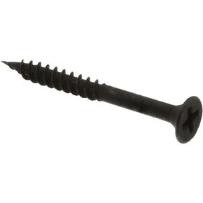 Prime-Line 9038073 Drywall Screws, Bugle Head, Phillips Drive, #7 X 1-1/2 In., Black (75 Pack)