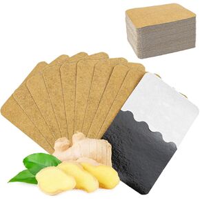 100 Packs Ginger Pad,Herbal Ginger Patches,Traditional Medicine Herbal Paste for Body