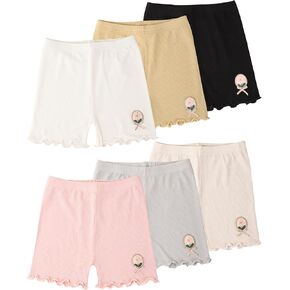 6 Pack Girls Bike Shorts Cartwheel Shorts for Girls Toddler Dance Shorts Kids Short Girls Under Dress Shorts