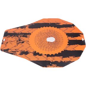 Qinlorgo Bicycle Disc Brake Cover, HeatResistant WearResistant Mountain Bike Washer Cover 2pcs Simple Dazzle Print for Road Bike Car Wash