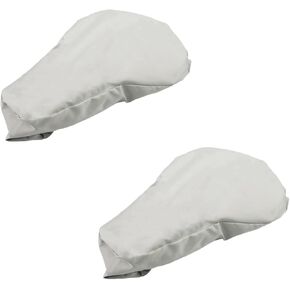 غطاء مقعد الدراجة مقاوم للماء غطاء مقعد الدراجة غطاء المطر أبيض واسع غطاء سرج الدراجة مقاوم للغبار-2 عبوة in Kuwait