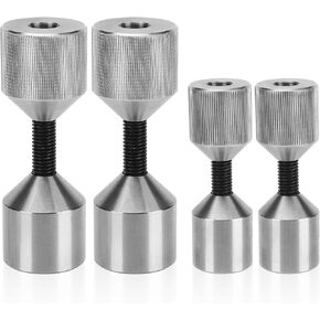 4 Pcs Stainless Steel Flange Two Hole Alignment Pins - 1-1/8" and 1-5/8" Diameter