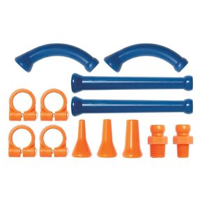 Loc-Line Coolant Hose Extended Element Kit, Acetal Copolymer, 13 Piece, 1/4" Hose ID