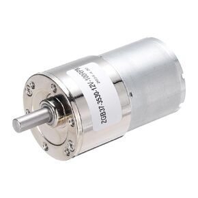 uxcell ZGB37-3530 DC 12V 100RPM Micro Motor High-Speed Geared Motor for DIY RC Cars Remote Control Shaft 6mm Diameter