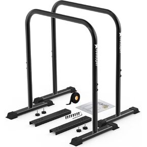 2024 Upgrade Premium Dip Bars with Adjustable Ultra-Stable Settings & Non-Slip Feet - USA Original Patent, Designed, Shipped, Warranty