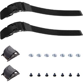 Sewroro 2 Sets Replacements Inline Roller Skating Shoes Energy Strap Skating Shoes Universal Buckle Straps for Skating Shoes Strap