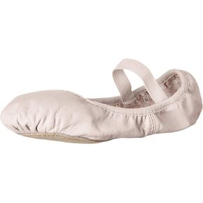 Bloch Child Ballet Shoes Girls Soft Leather Upper, Flexibility Full Suede Outsole, Pre-Sewn Elastic, 12.5 Wide Little Kid