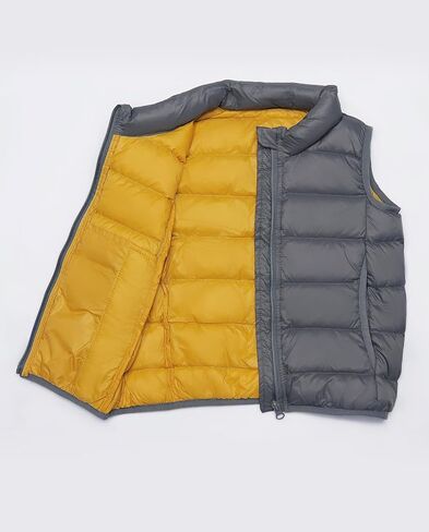 solomate Boys Winter Down Vest Puffy Stand-up Collar Light Children's Jacket in Saudi Arabia
