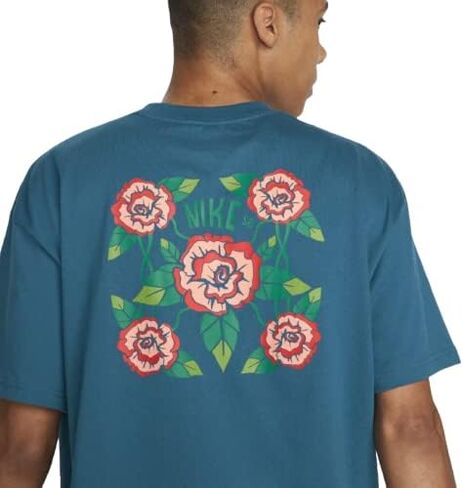 Nike SB Mosaic Roses Tee (as1, Alpha, xx_l, Regular, Regular, Turquoise) in Saudi Arabia