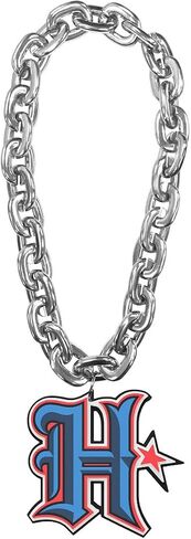 aminco Houston Texans H Logo NFL Fan Chain, Silver in Saudi Arabia