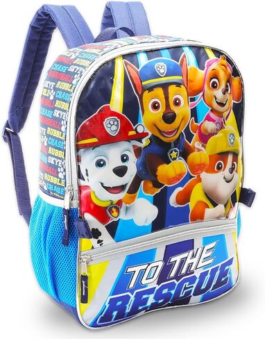 Paw Patrol Backpack with Lunch Box for Kids - Bundle with 16" Paw Patrol Backpack, Lunch Bag, Water Bottle, Tattoos, More | Paw Patrol Backpack Set in Saudi Arabia